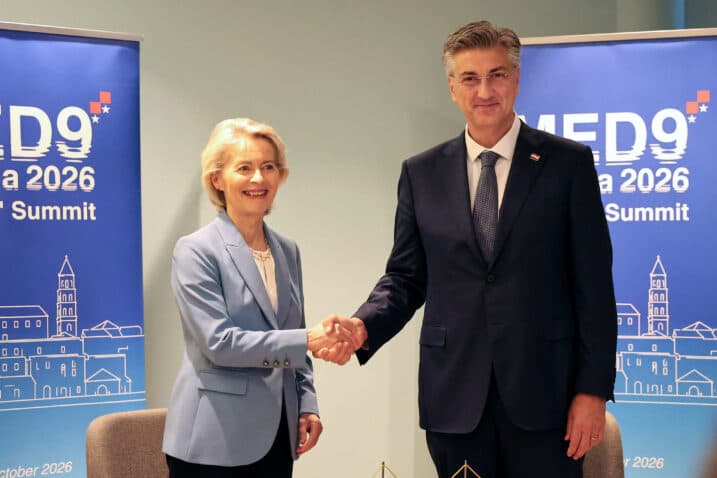 Slika uz članak: Plenković: Bilo mi je drago sastati se s Von der Leyen i raspraviti o temama nadolazećeg sastanka Europskog vijeća