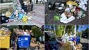 Slika uz članak: FOTO Kante pretrpane, smeće kipi iz kontejnera, vrane kljucaju ostatke: Štrajk za Zagrepčane postaje ozbiljan problem