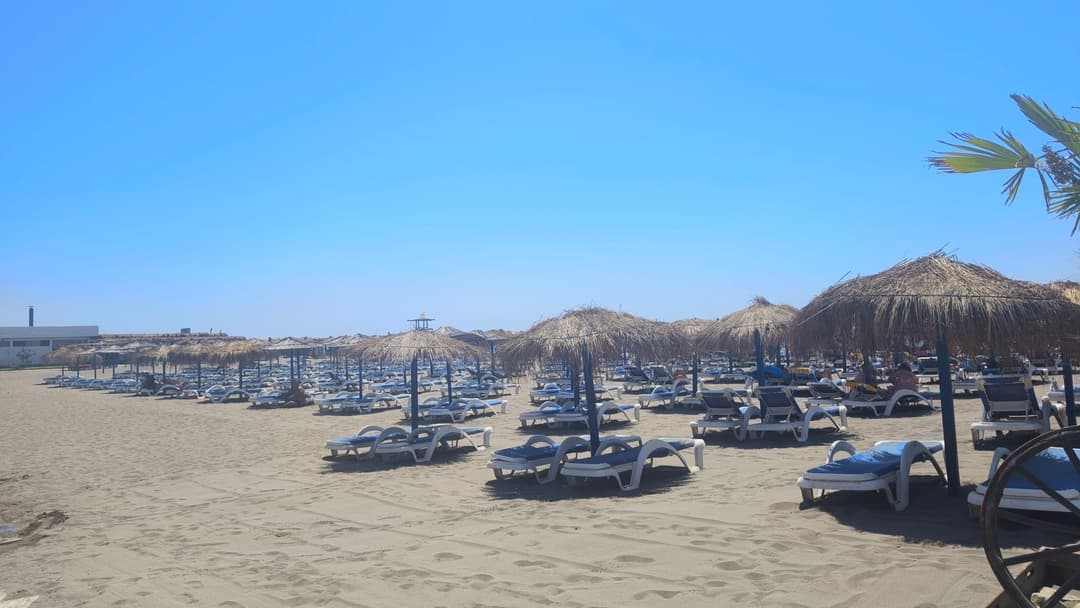 Slika uz članak: Veliki požar izbio na poznatoj plaži u Crnoj Gori: Buktinja progutala sve pred sobom!