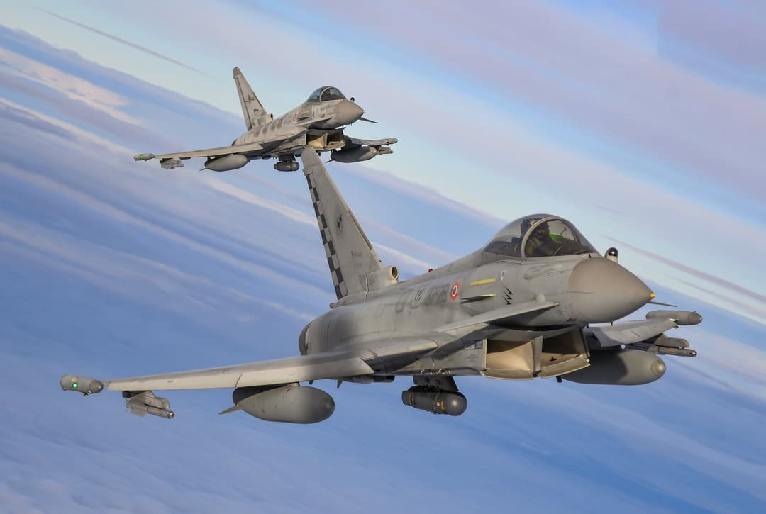 Slika uz članak: Italijanski Eurofighteri oborili dron iznad Litvanije