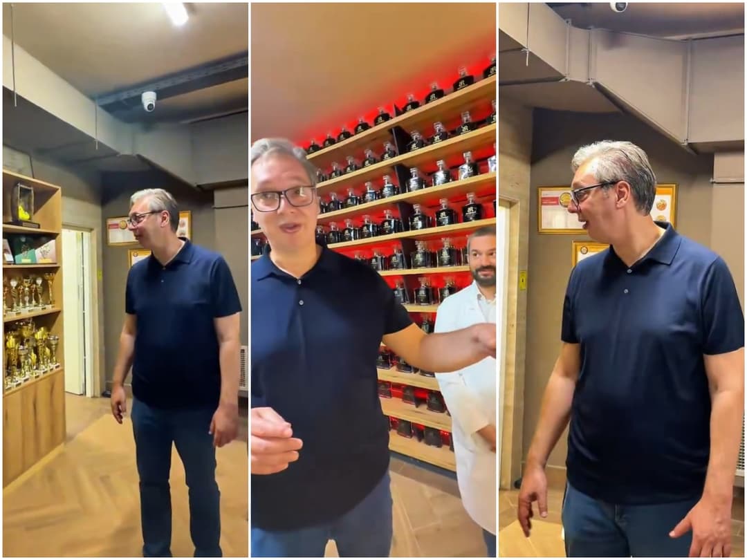 Slika uz članak: Vučić obišao destileriju Emperus
