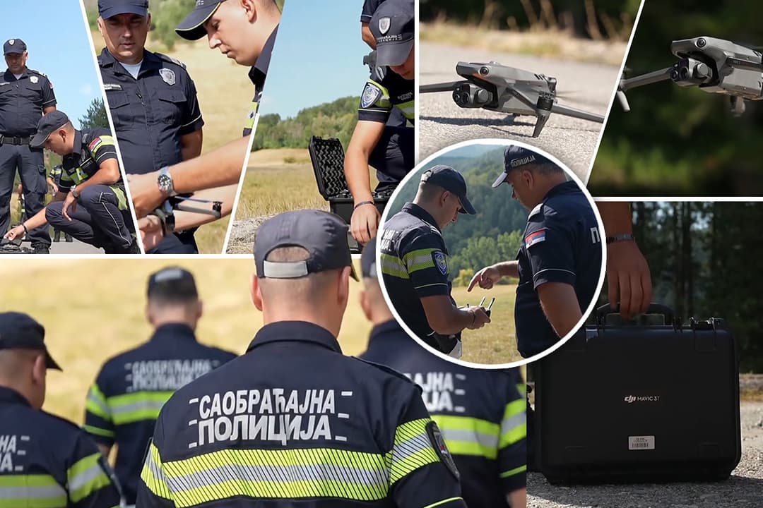 Slika uz članak: Vozači, oprez! Policija diže dronove: Cilj nisu samo prekršaji, već i manji broj poginulih na putevima