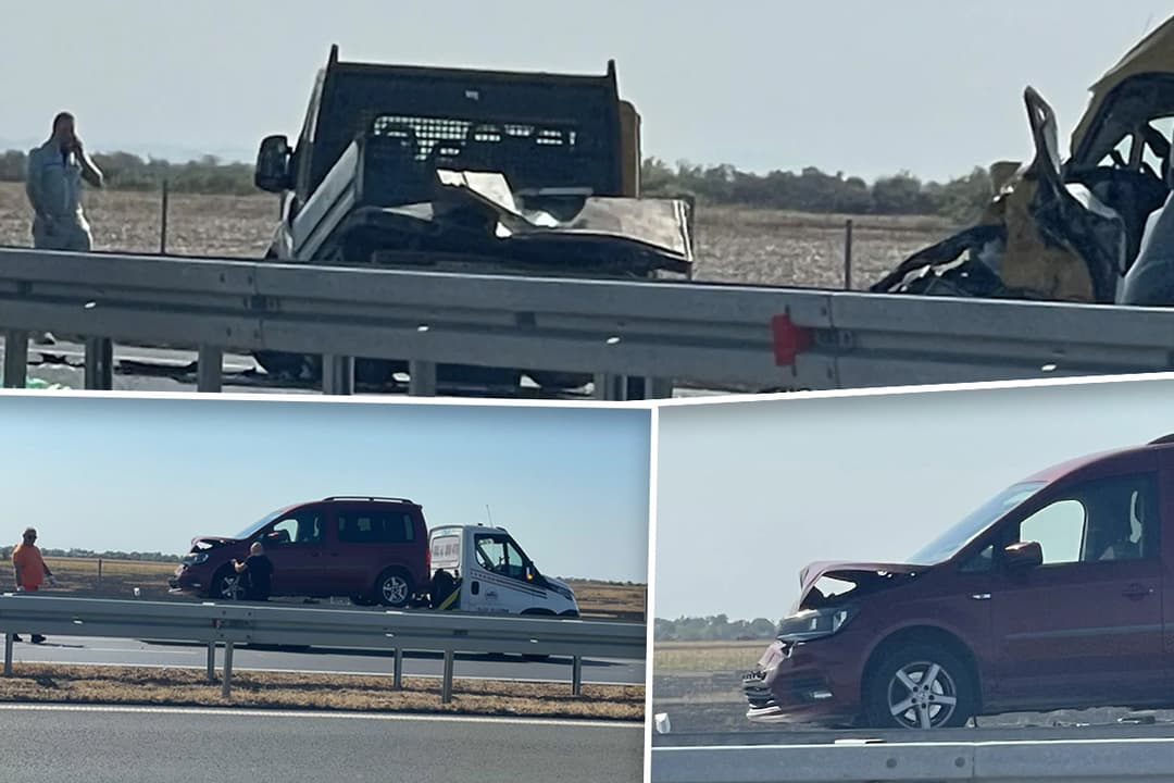 Slika uz članak: Hitna juri, automobili smrskani: Prve slike i snimci sa mesta lančanog sudara kod Šimanovaca