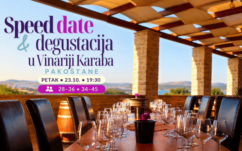 Slika uz članak: Drugačija večer u Vinariji Karaba: Speed date prvi put stiže u Pakoštane: